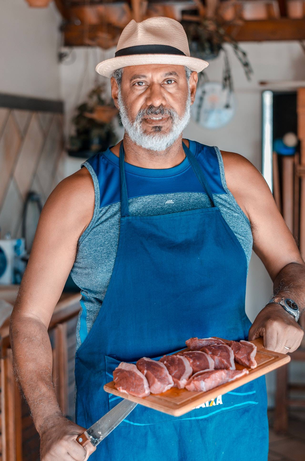A man with sliced meats - darren yaw singapore